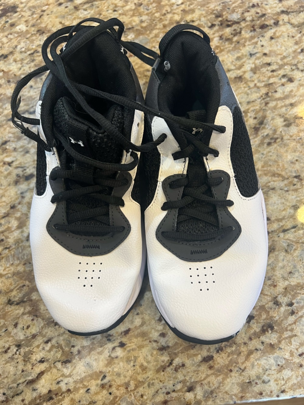 Kids Black & White basketball Shoes